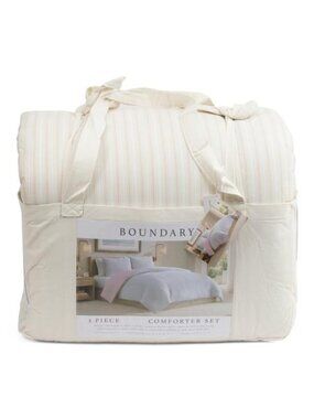 BOUNDARY Cotton Stripe Comforter Set